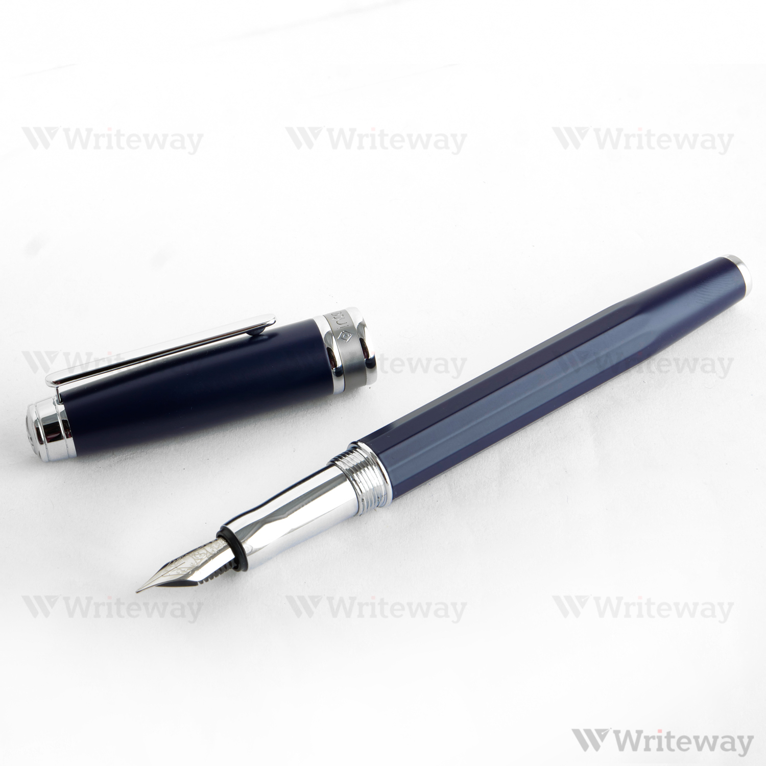 INTELLIO MYSTIQUE FOUNTAIN PEN MATTE BLUE & CHROME